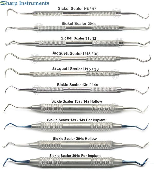 Sickle Scaler Anterior Posterior Hygiene Sickle Scalers Dental Steel Instruments