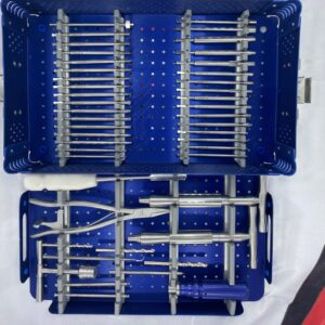 Broken screw remover instrument set with box